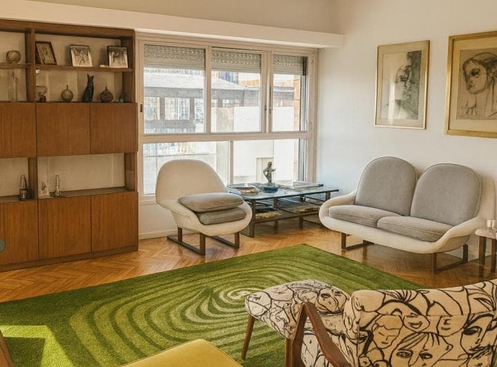 5 ambientes en Recoleta amoblado con balcon  2